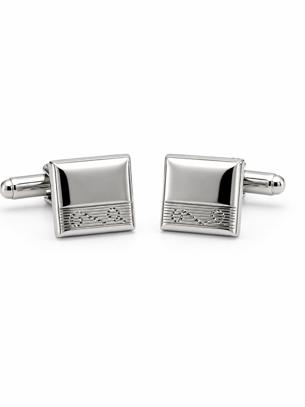 Scroll design cufflinks - Picture 2 of 6